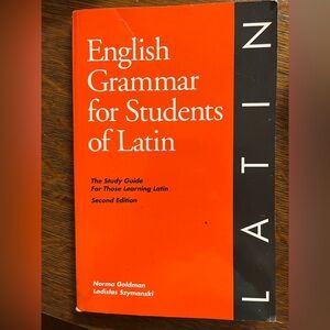 English Grammar for Students Of Latin book - slightly used